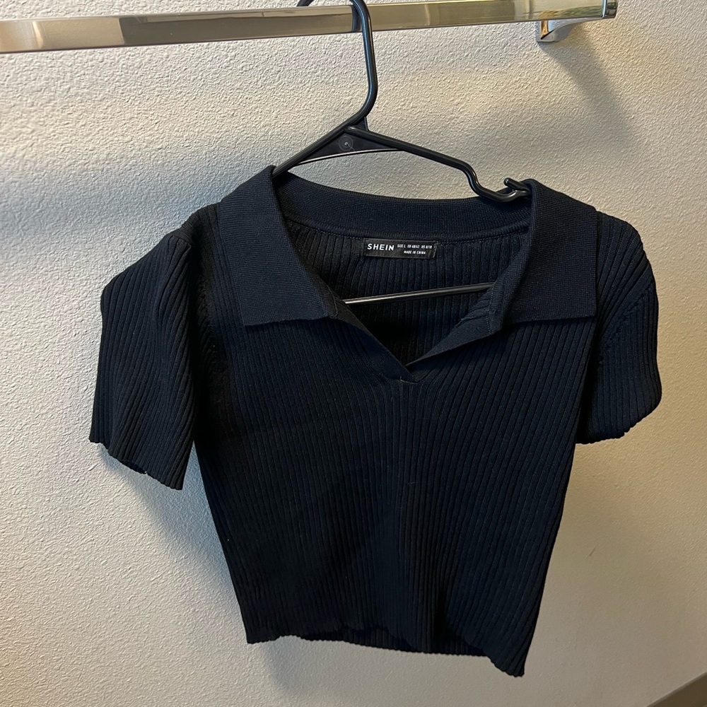 Crop sweater shirt